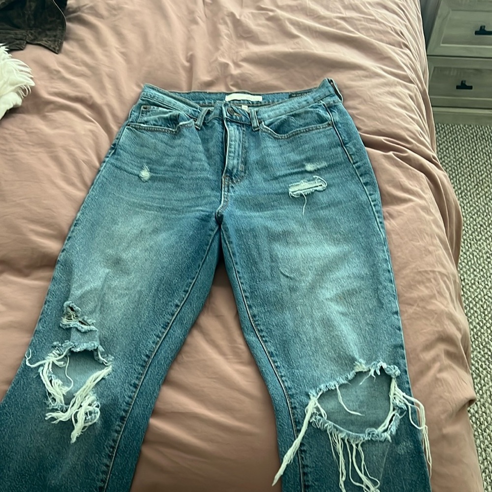 Ella Moss, high waisted, crop flare jeans